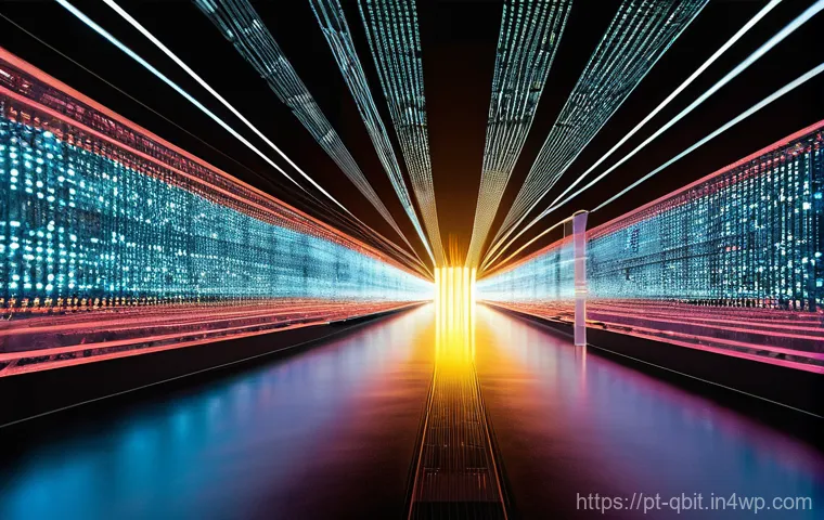 양자 암호화의 데이터를 활용한 연구 - **Quantum Cryptography Research in Portugal:** A futuristic, sleek laboratory in Lisbon, Portugal, w...