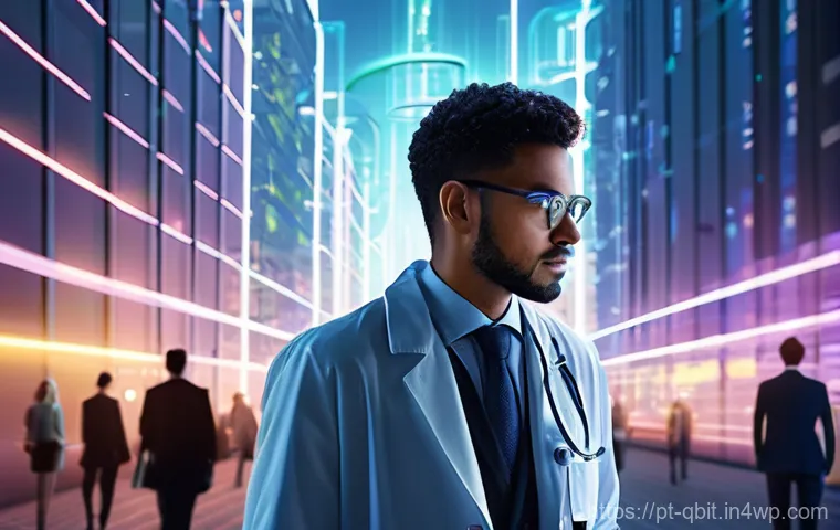 양자 암호화의 통신 인프라 변화 - **Prompt 1: Quantum Entanglement for Secure Communication**
    "A sleek, futuristic cityscape at du...